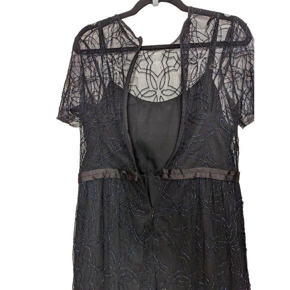 Needle & Thread Floral Embellished black dress size 10 NEW - Picture 4 of 7